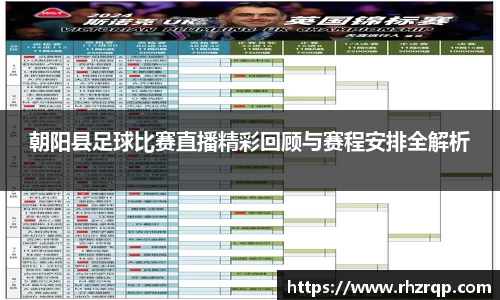 朝阳县足球比赛直播精彩回顾与赛程安排全解析